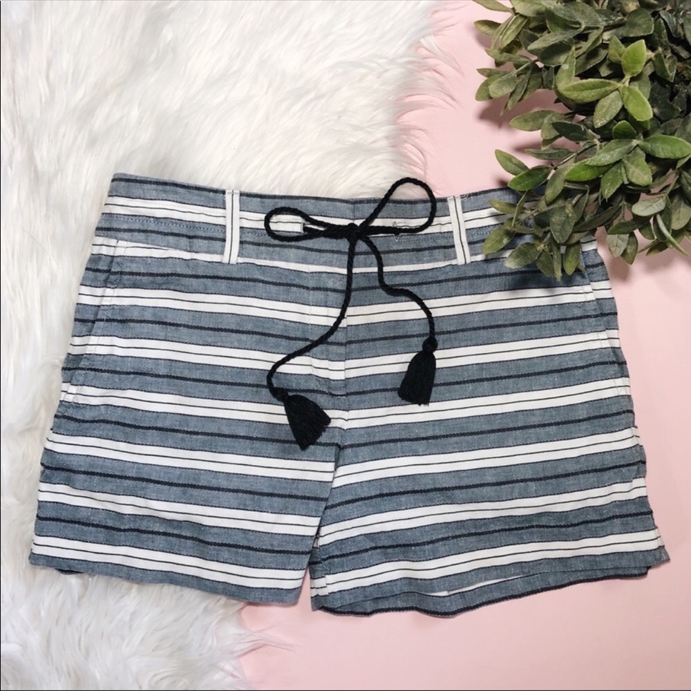 Ann Taylor LOFT Riviera Linen Drawstring Shorts 2